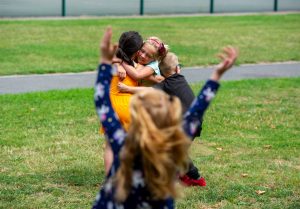 Children hugging