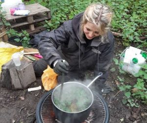 Cooking outdoors