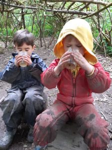 Testing the stinging nettle soup