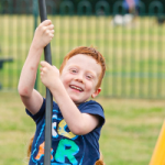 Child on swing