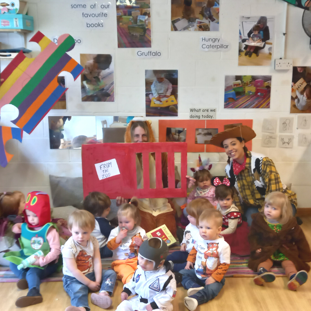 Group of children dress up for world book day