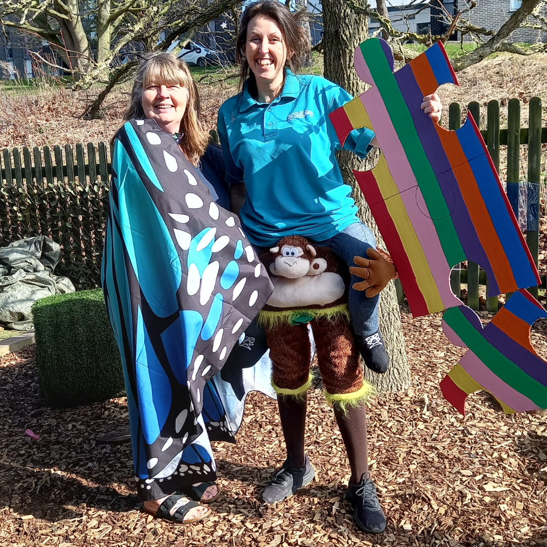 Staff celebrating World Book Day