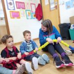 Children participating in Diddi Dance at Wivenhoe Park Day Nursery