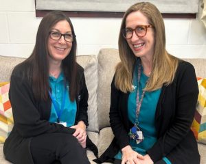 nursery staff Clair and Teresa